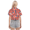Illinois Urbana - Fighting Illini Women's Cropped Shirt White varsity sports apparel