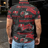 tampa-bay-buccaneers-mens-polo-shirt red pewter football outfit detail
