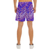 White Smoke Buffalo Zebra Football Men’s Side Split Running Sport Shorts – Lightweight Game Day Performance