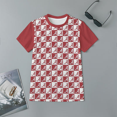 Alabama - Crimson Tide Children's Short-Sleeve T-Shirt | 180GSM Cotton White varsity sports apparel