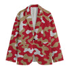 San Francisco Football Camo  Flat Lapel Collar Blazer – lightweight game day shirt, game day outfit, image 1.0