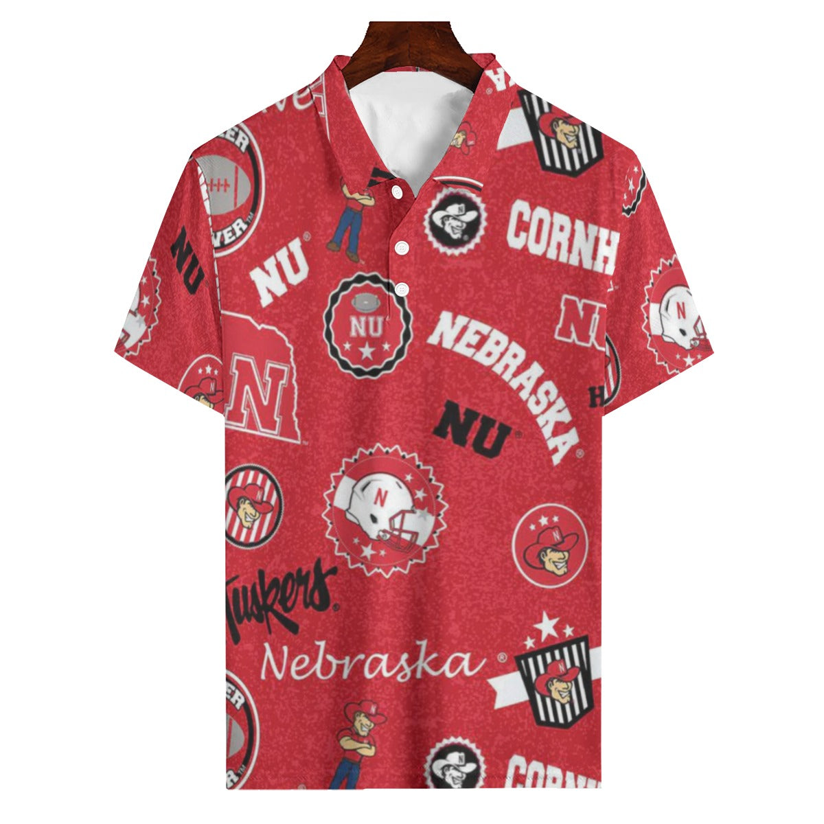 Nebraska Lincoln Cornhuskers Polo Shirt | 180GSM - Big Ten football apparel varsity sportswear product image 1.0