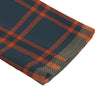Auburn Tigers Tartan Plaid Navy Orange Women's Chiffon Shirt With Elbow Sleeve