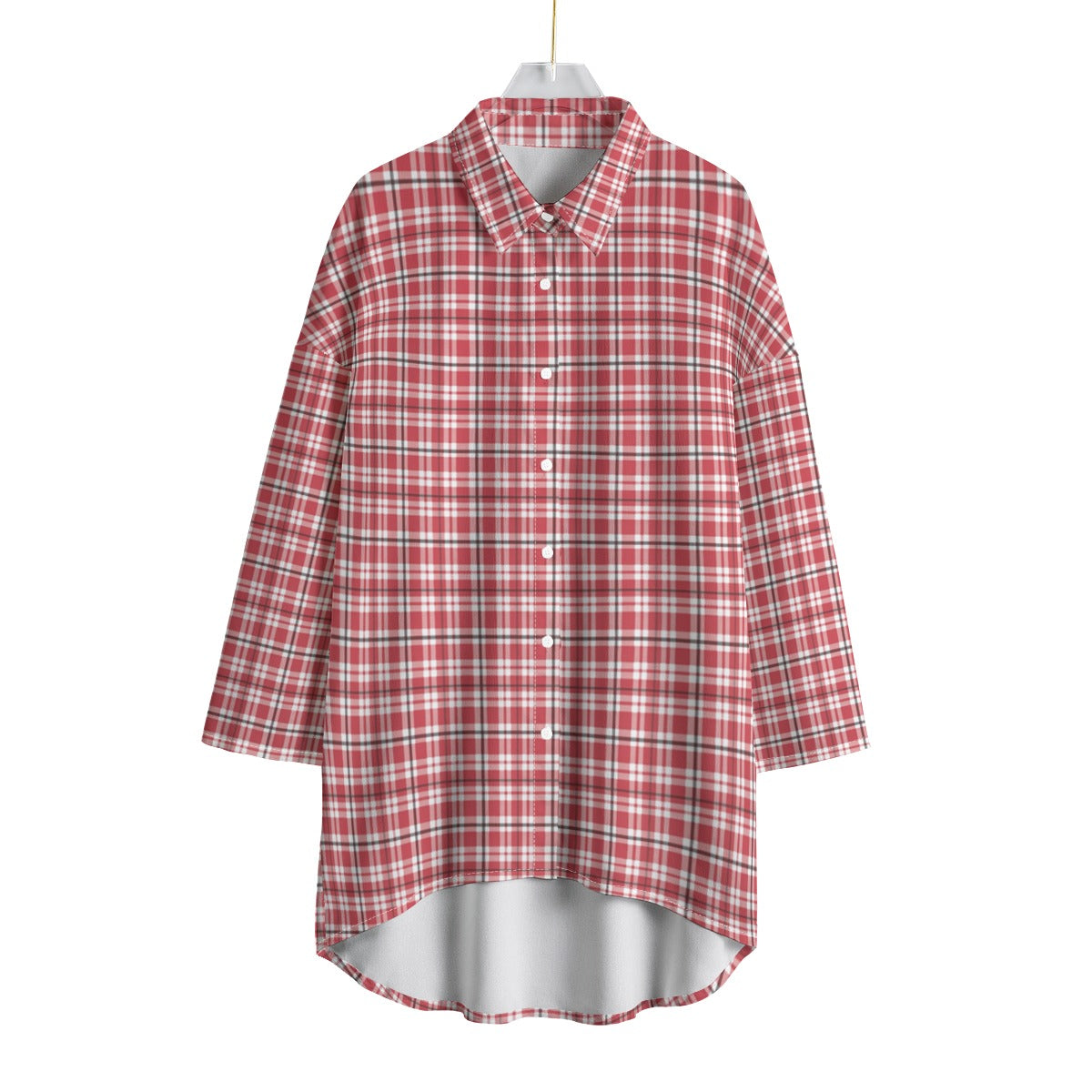 cincinnati bearcats tartan plaid oversized button up women shirt women's chiffon shirt with elbow sleeve women tartan plaid fashion