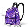 White Smoke Small Size Backpack – Red Blue White Zebra Game Day Style
