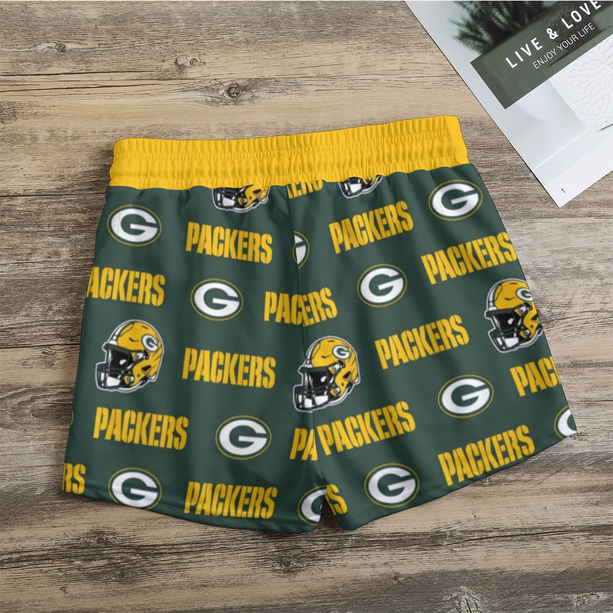 Green Bay Packers Women's Casual Shorts streetwear fashion product image 2