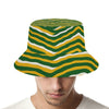 Green Bay football yellow green zebra Bucket Hat – fan gear, lightweight game day shirt, image 1.0