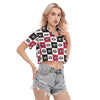 Georgia Bulldogs Women's Cropped Shirt White varsity sports apparel