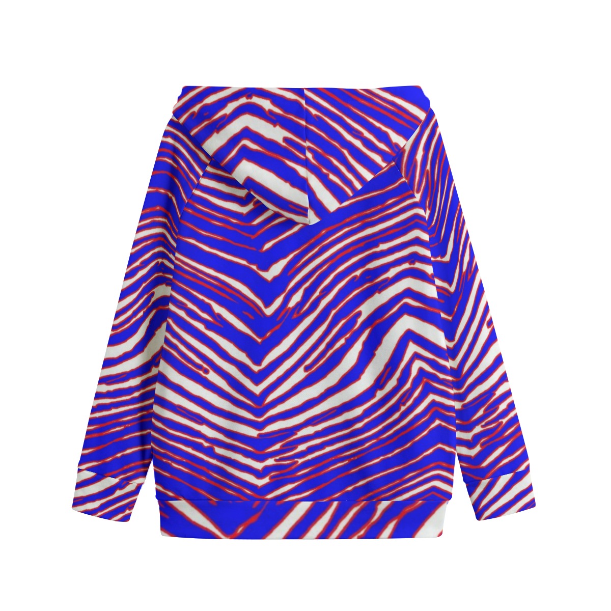 Buffalo football Kid's Zip Up Raglan Sleeve Hoodie | 310GSM Cotton