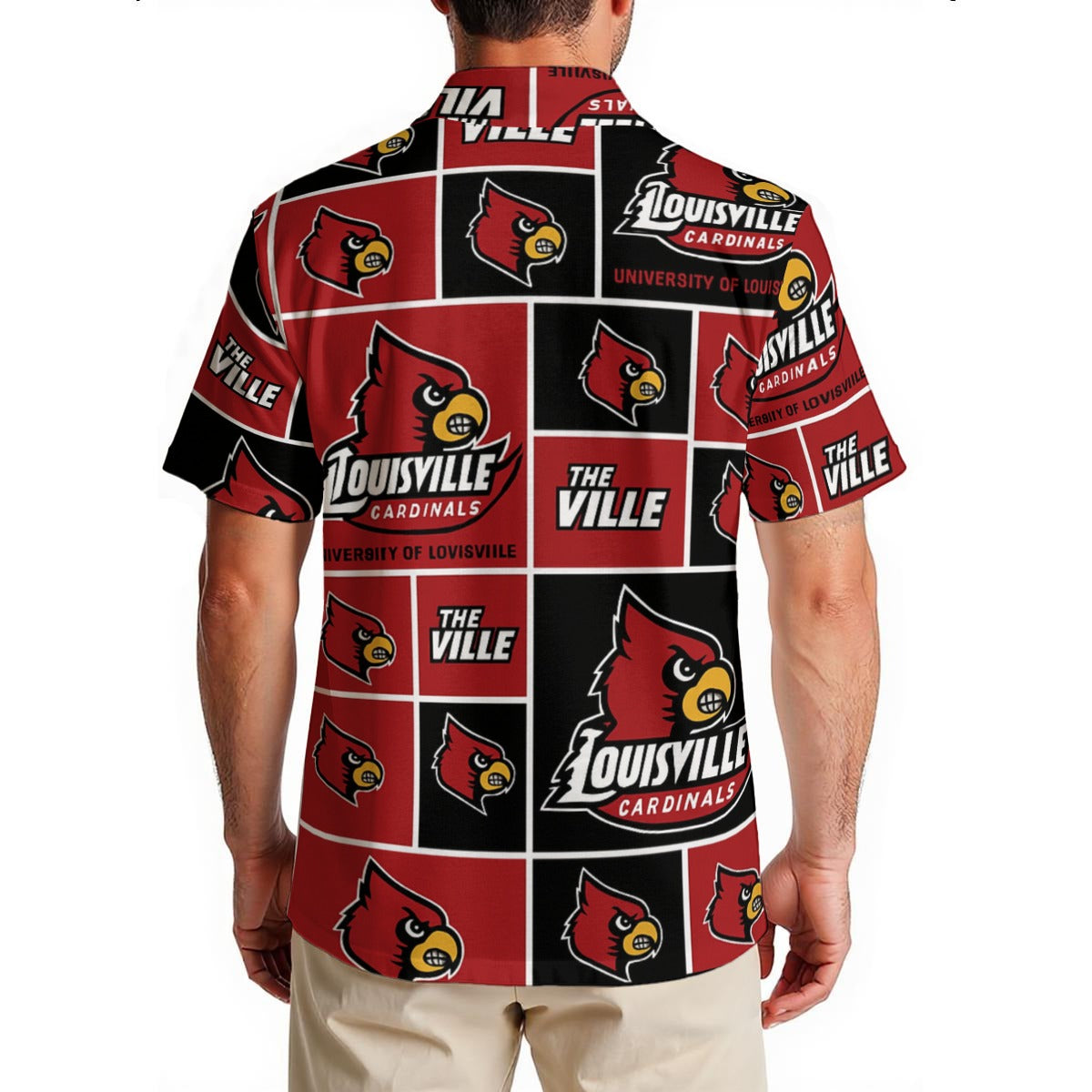 Louisville Cardinals Men's Hawaiian Shirt|150GSM varsity sportswear product image 2.0
