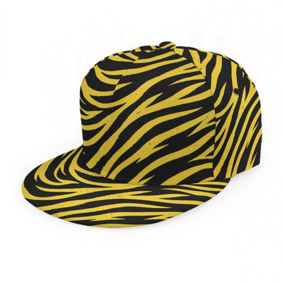 Pittsburgh Football Yellow Black Zebra Baseball Cap With Flat Brim – sportswear style, football shirt, image 1.0