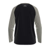 Black San Antonio Texas 1718 Navy and Cream Long Sleeve Shirt Men Varsity Raglan Tee