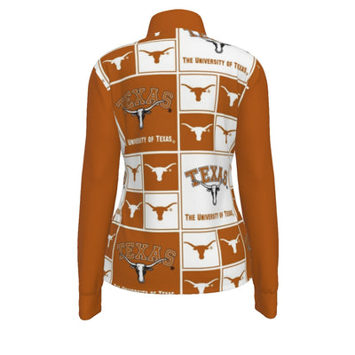 White Smoke Texas at Austin - Longhorns Women's Long Sleeve Thumbhole Jacket