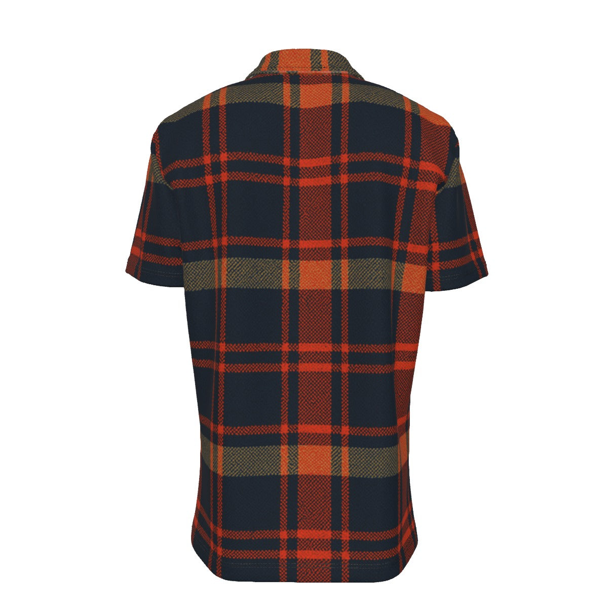 Auburn Tigers Tartan Plaid Navy Orange Women's Shirt