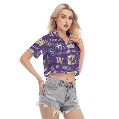 Washington Huskies Women's Cropped Shirt varsity sportswear product image 2.0