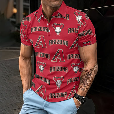Arizona Diamondbacks Men's Polo Shirt arizona diamondbacks baseball fan apparel desert game day outfit