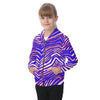 Buffalo Football Kid's Zip-up Hoodie With Patch Pocket – breathable comfort wear, lightweight game day shirt, image 1.0