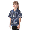 tennessee-titans-kids-hawaiian-vacation-shirt navy light blue football side view streetwear fit