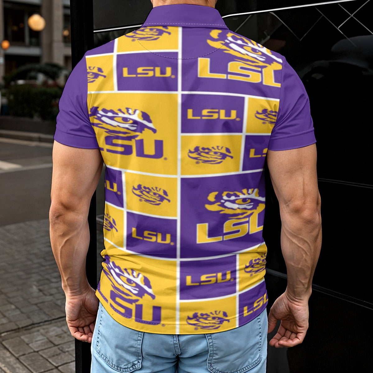 Louisiana State University - Tigers Men's Polo Shirt - Baton Rouge football tee varsity sportswear product image 2.0