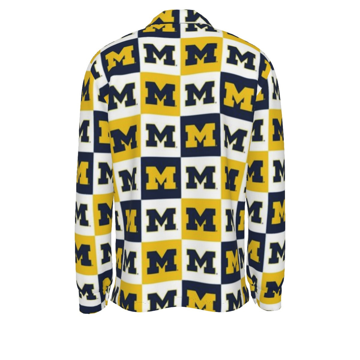 Michigan Wolverines Men's Long Sleeve Shirt White varsity sports apparel