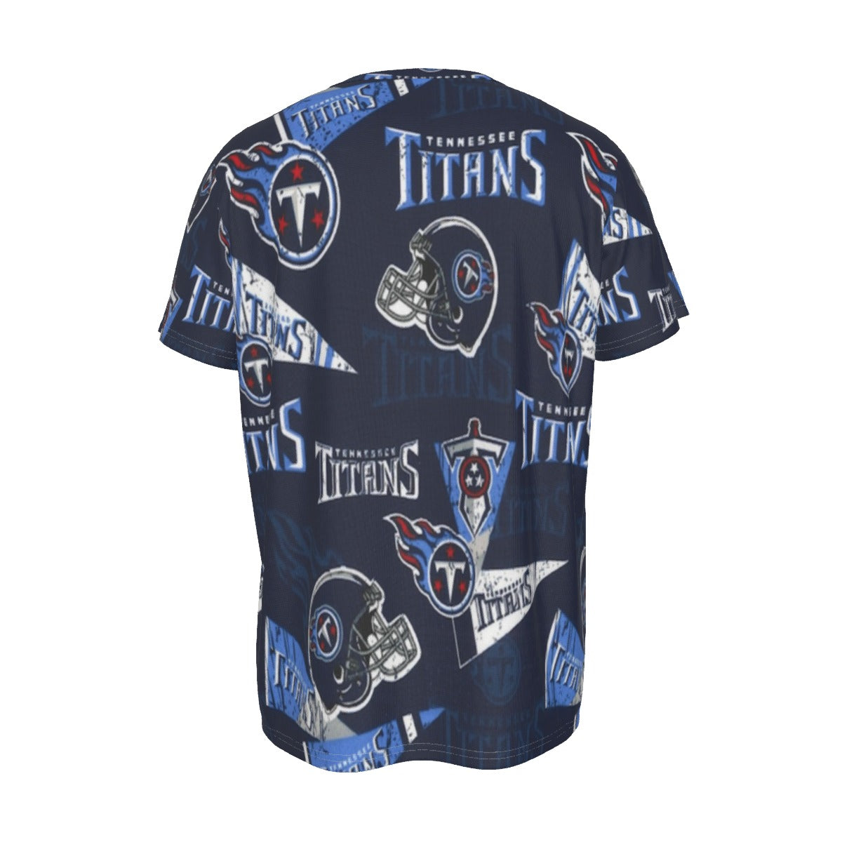 tennessee-titans-short-sleeve-t-shirt navy light blue football fabric breathable detail
