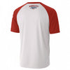 White Smoke Kansas City Athletics White and Red Raglan T Shirt – Vintage Baseball Style Game Day Fan Tee