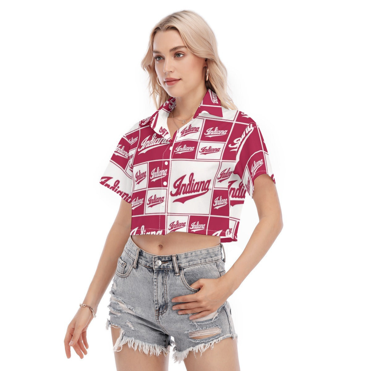 Indiana Hoosiers Women's Cropped Shirt
