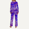 White Smoke Buffalo Zebra Football Women’s Loungewear Set – Game Day Comfort Meets Streetwear Style