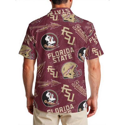 Florida State Seminoles Men's Hawaiian Shirt|150GSM - ACC football apparel varsity sportswear product image 2.0