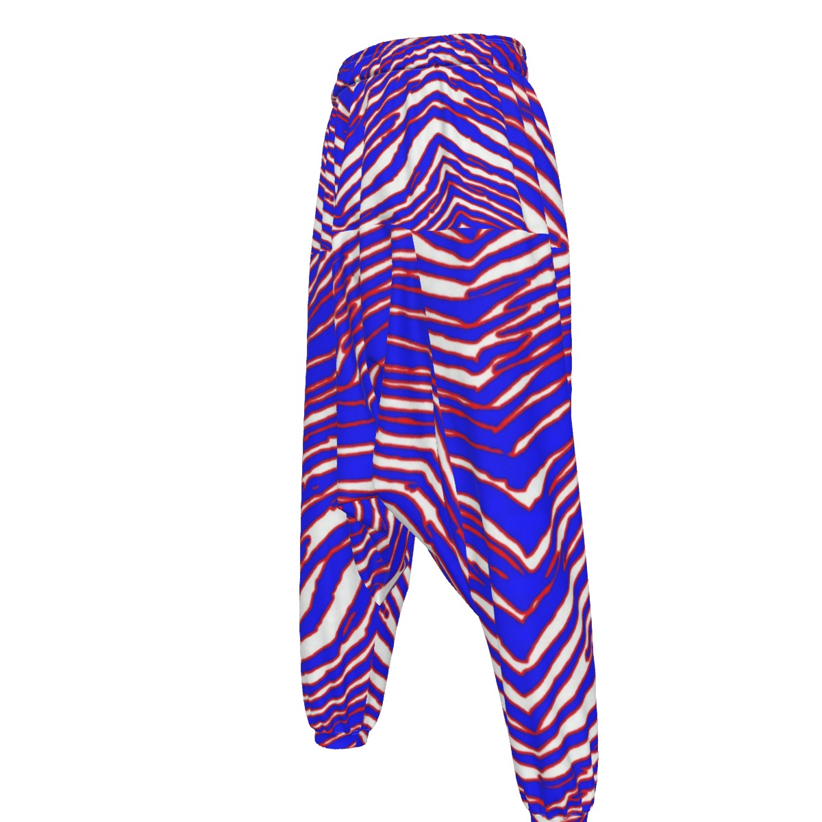 White Smoke Buffalo Zebra Football Men’s Loose Trousers – Relaxed Game Day Streetwear