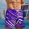 Buffalo Zebra Football Men’s Beach Shorts – Game Day Summer Style – fan gear, breathable comfort wear, image 1.0
