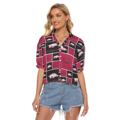 Arkansas Razorbacks Women's V-neck Shirts varsity sportswear product image 1.0