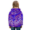 White Smoke Buffalo Zebra Football Kid’s Borg Sweatshirt With Ear – Cozy Game Day Kids Wear