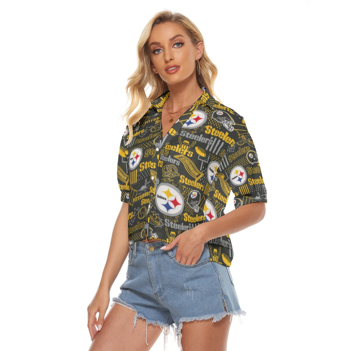Pittsburgh Steelers Women's V-neck Shirts