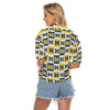 Michigan Wolverines Women's V-neck Shirts White varsity sports apparel