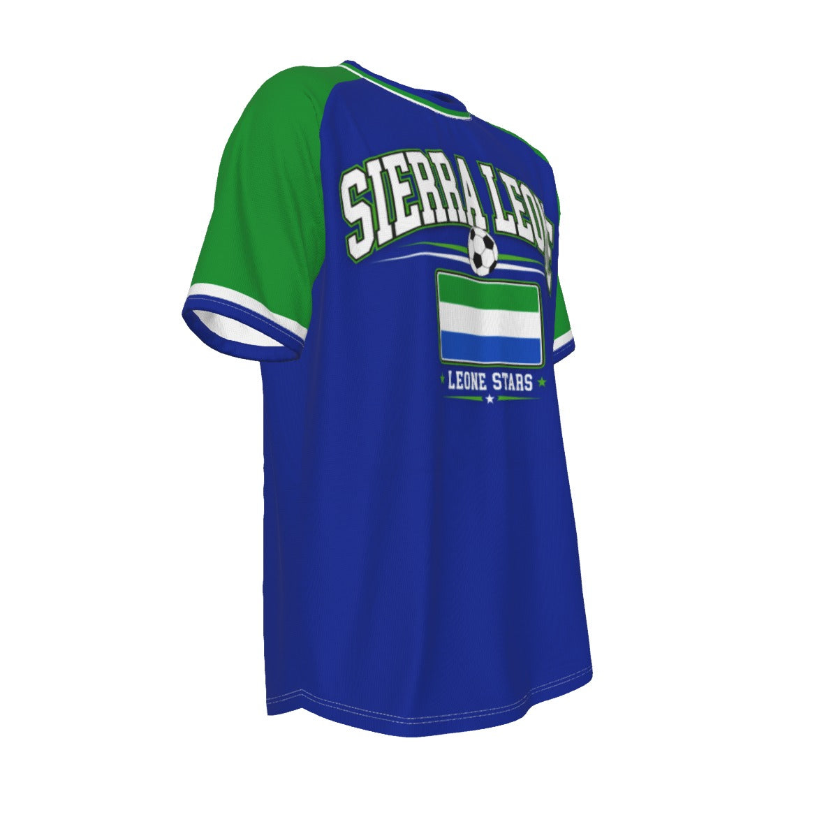 Sierra Leone National Football Team Short Sleeve T-shirt streetwear fashion product image 5