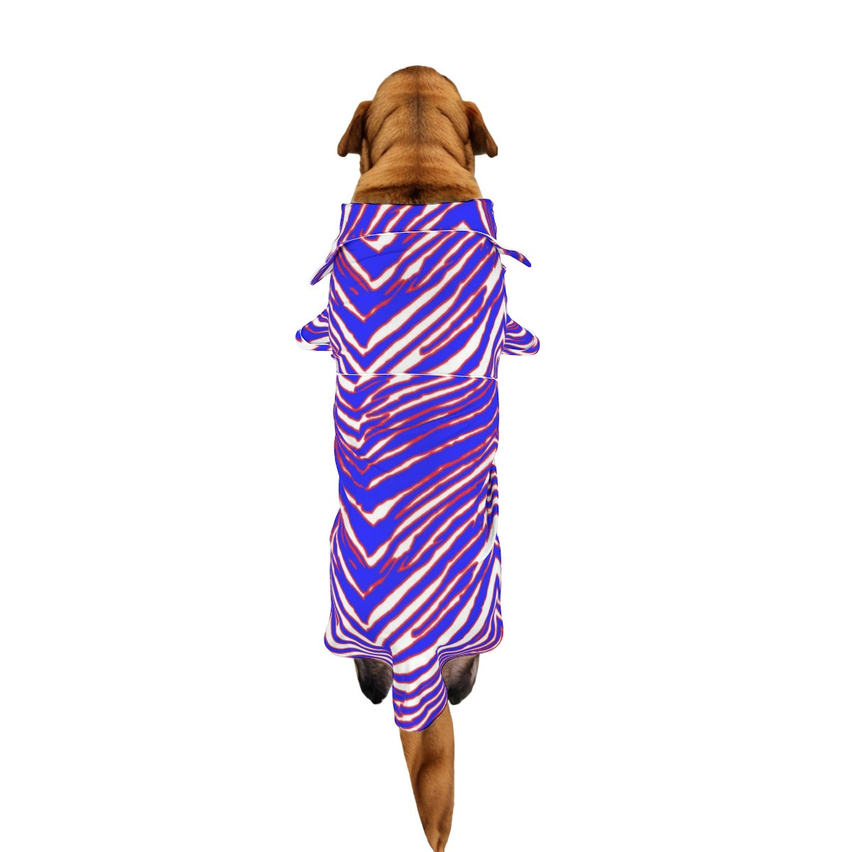 White Smoke All-Over Print Pajamas – Red Blue White Zebra Game Day Style