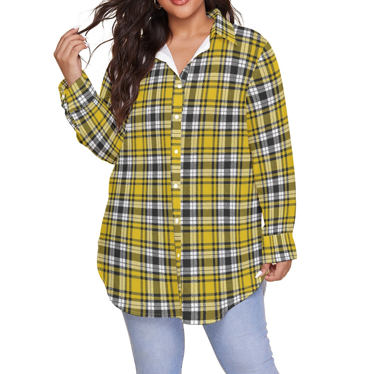 kansas jayhawks tartan plaid women shirt women tartan plaid game day fashion