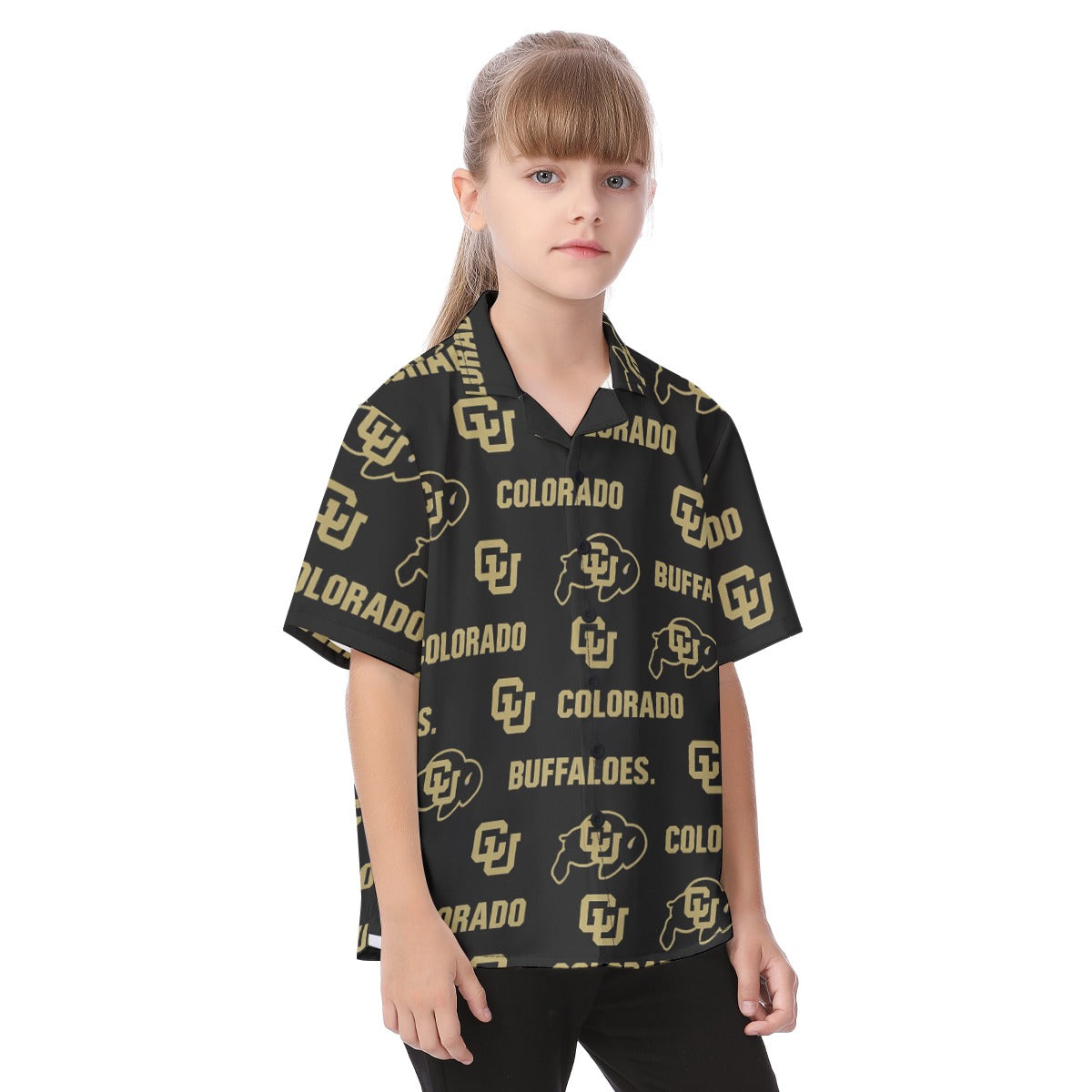 Colorado Buffaloes Kid's Hawaiian Vacation Shirt varsity sportswear product image 2.0