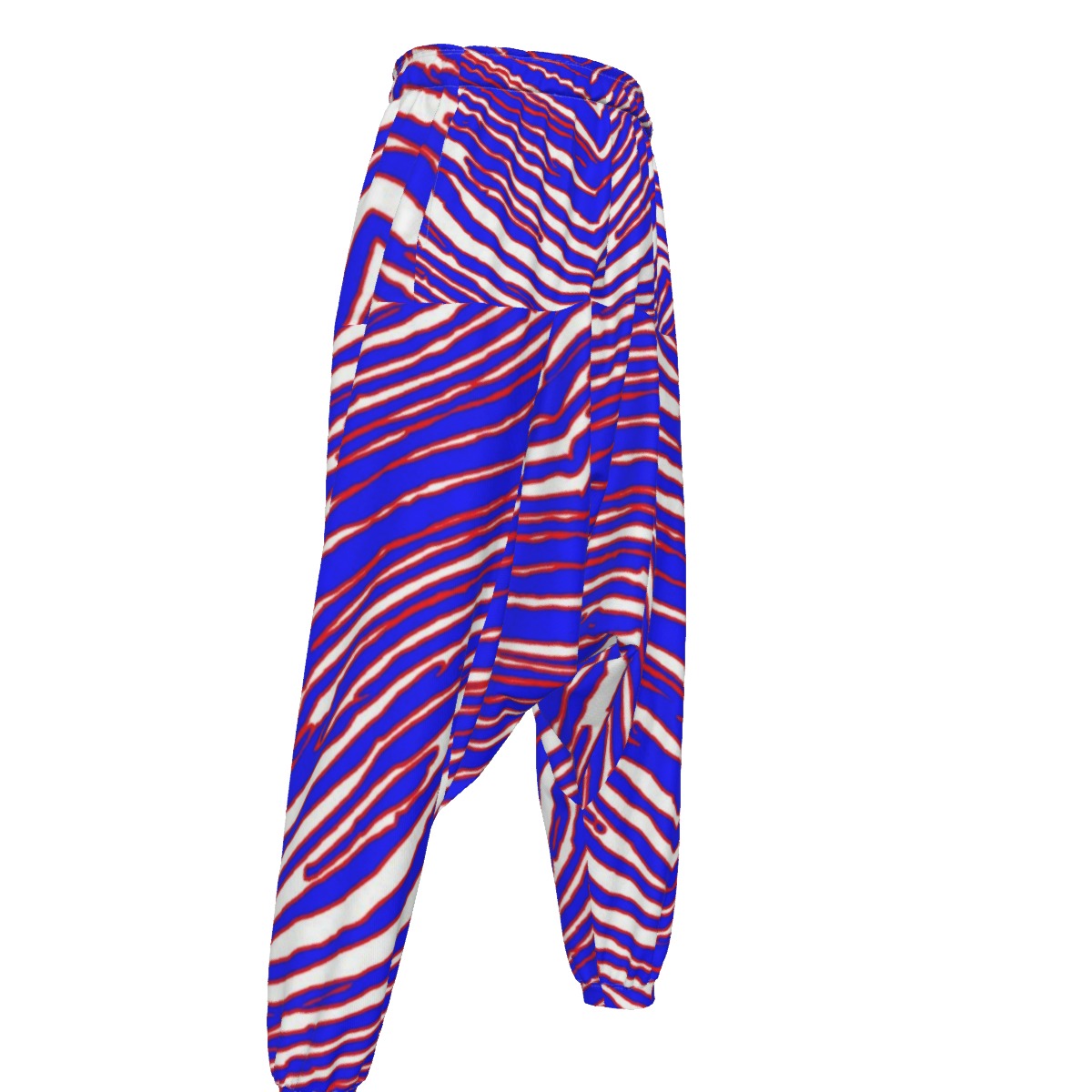 White Smoke Buffalo Zebra Football Men’s Loose Trousers – Relaxed Game Day Streetwear