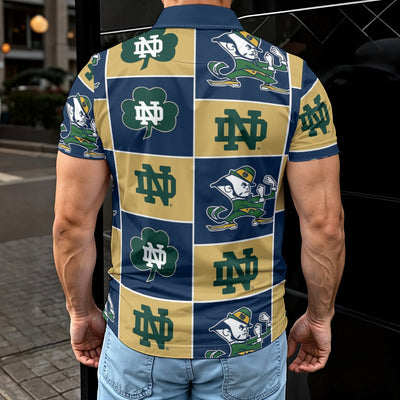 Notre Dame - Fighting Irish Men's Polo Shirt White varsity sports apparel