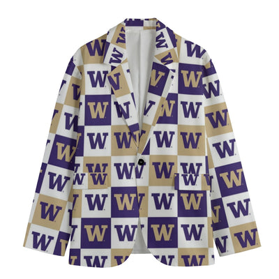 Washington Football Suit Blazer – Premium College Game Day Jacket – lightweight game day shirt, football shirt, image 1.0