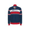 Dark Slate Gray Chaqueta deportiva SD Huesca retro azul y roja – chaqueta fútbol estilo 90s fan Huesca