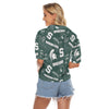 Michigan State Spartans Women's V-neck Shirts - Big Ten football apparel varsity sportswear product image 4.0
