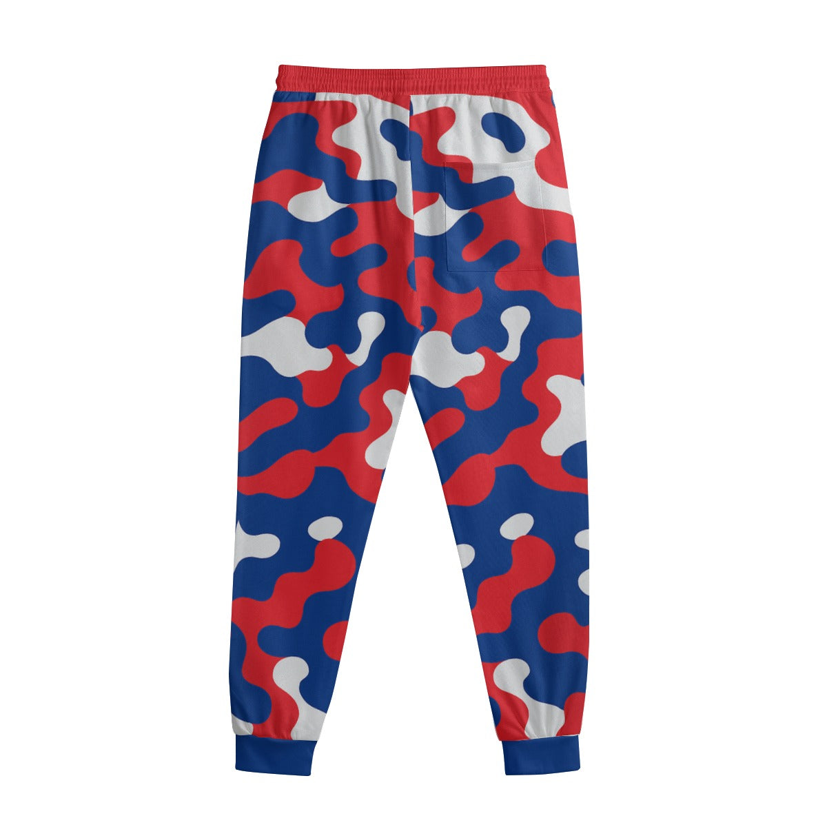 Buffalo football camo Men's Sweatpants With Waistband – Red Blue White Game Day Style – nfl fan apparel, breathable comfort wear, image 1.0