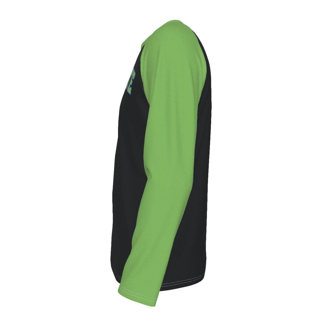 White Smoke Charlotte NC Black Green Long Sleeve Shirt – Modern Varsity North Carolina Raglan