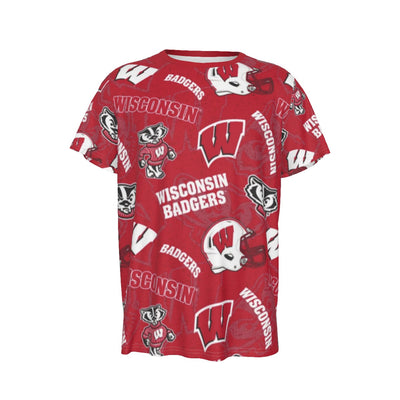 Wisconsin Madison Badgers Short Sleeve T-Shirt - Badgers football tee varsity sportswear product image 1.0
