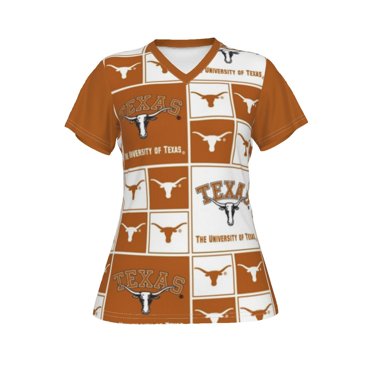 Texas at Austin - Longhorns V-neck Women's T-shirt White varsity sports apparel