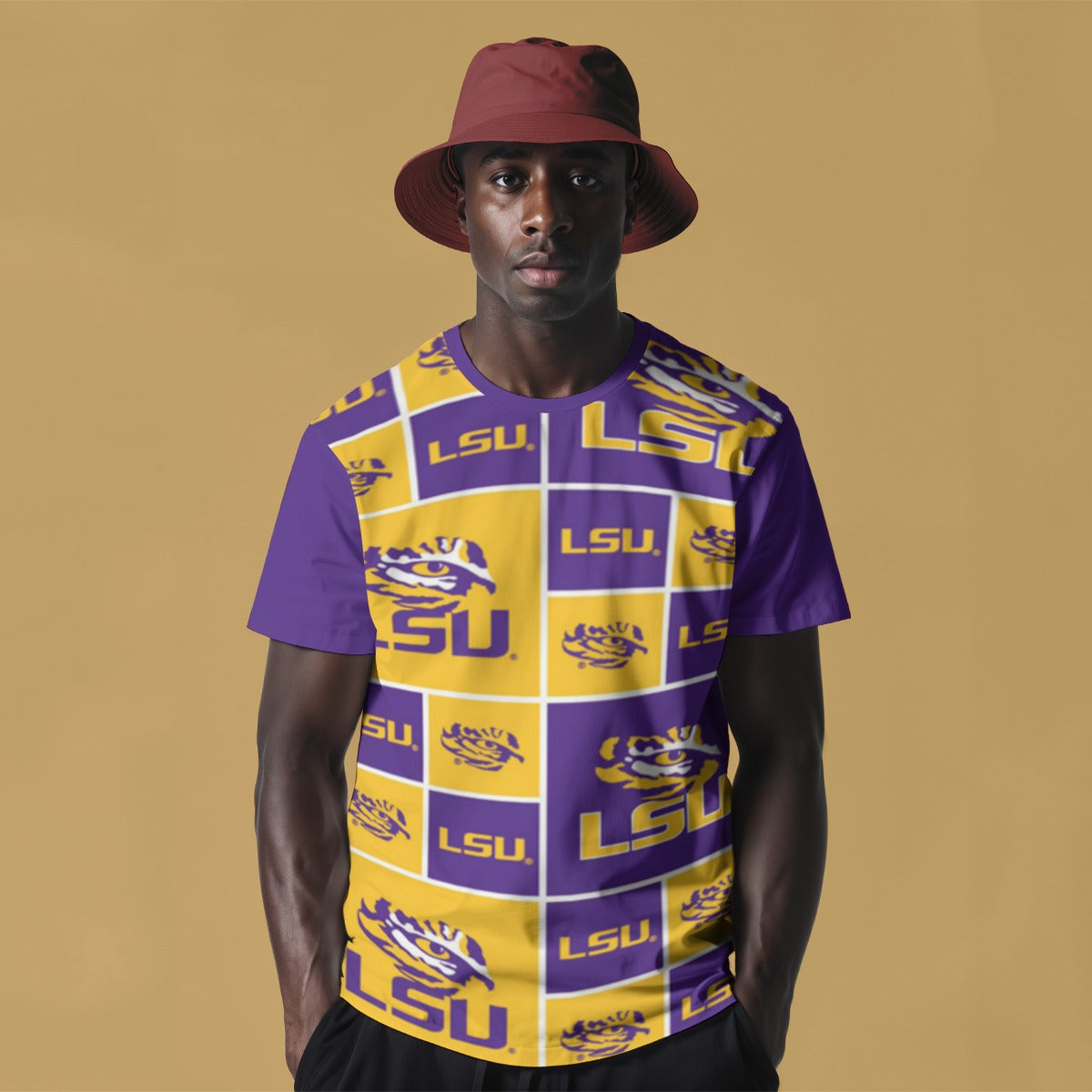 Louisiana State University - Tigers Men's O-Neck T-Shirt - Baton Rouge football tee varsity sportswear product image 1.0