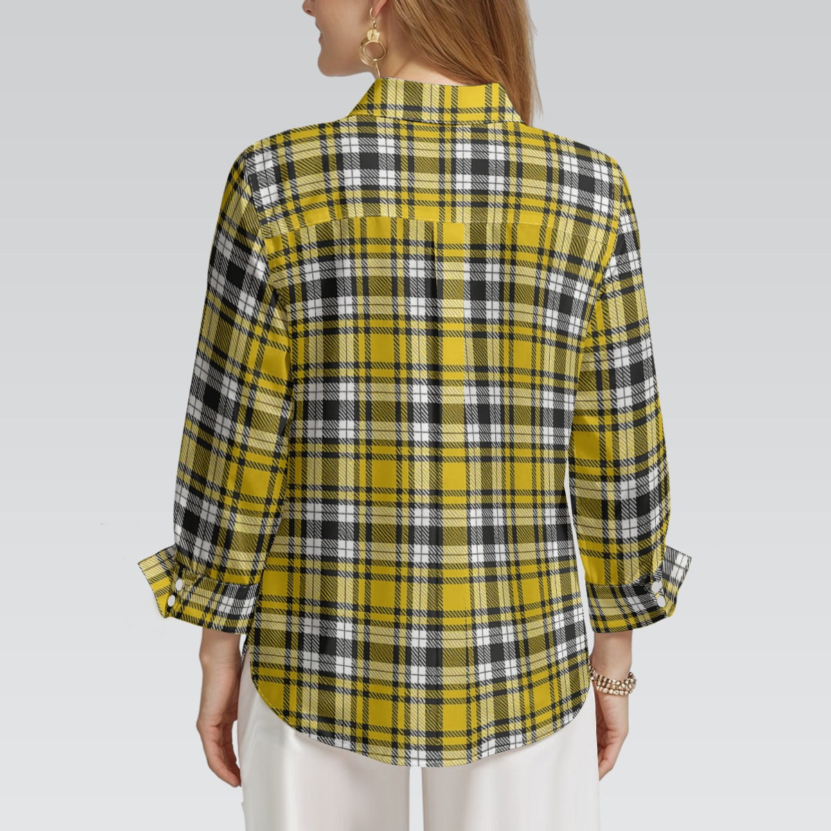 kansas jayhawks tartan plaid women shirt women tartan plaid game day fashion